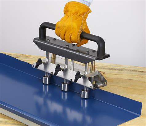 sheet metal edge rolling tool|metal roller bender tool handheld.